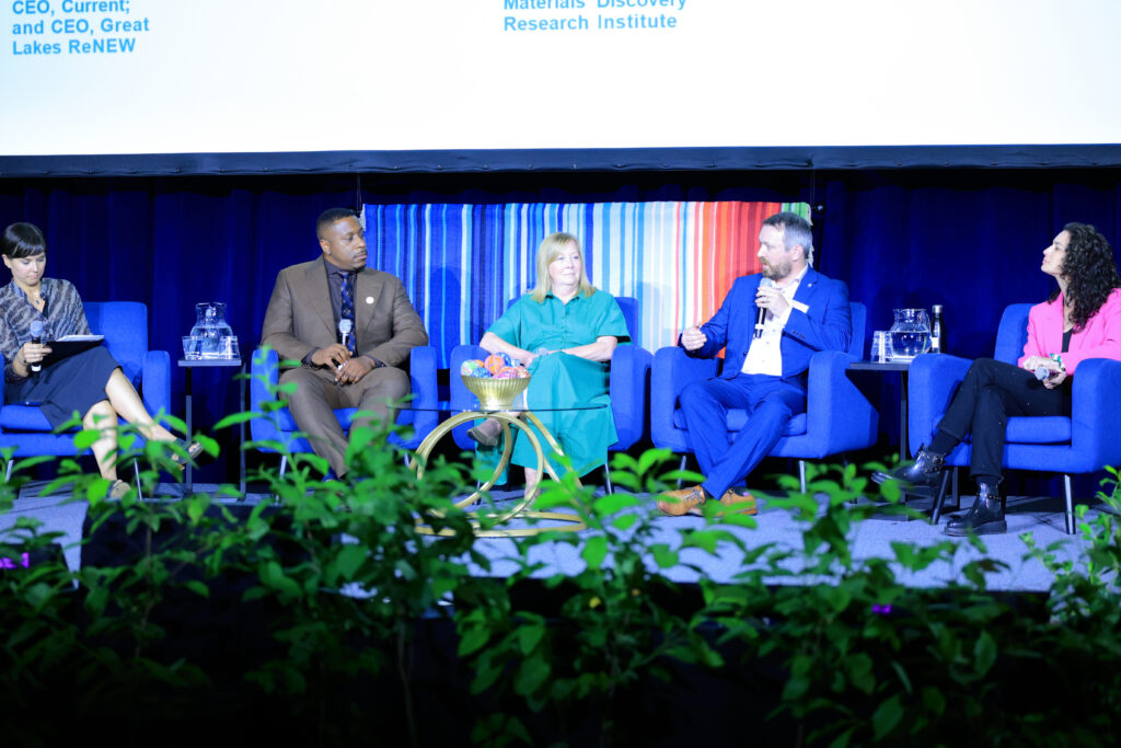 Garry and his co-panelists at the Chicago Innovation Climate Summit in 2025