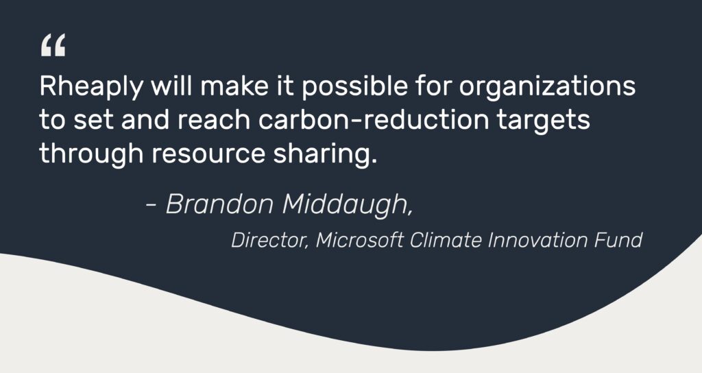quote from Brandon Middaugh the Director of the Microsoft Climate Innovation Fund